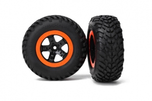 Traxxas Колеса в сборе задние для моделей шорт-корс траков масштаба 1:10, 2шт.