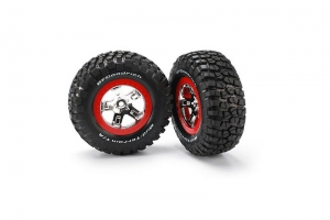 Traxxas Колеса в сборе перед/зад для моделей шорт-корс траков масштаба 1:10, 2шт.