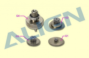 Align Шестерни металл G1-4 серво DS655