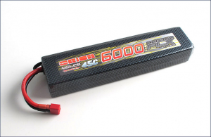 Team Orion Li-pol 7.4V 6000mAh, 45C, 2s1p, Deans T-Plug