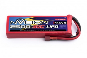 Аккумулятор nVision Li-pol 14.8V 3700mAh, 30C, 4s1p, Deans T-Plug