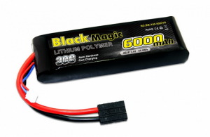 Black Magic Li-pol 7.4V 6000mAh, 30C, 2s1p, TRX Plug