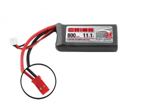 Team Orion Li-Po 11,1В (3S) 800mah 50C SoftCase JST plug