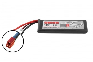 Team Orion Li-Po 7,4В (2S) 5300mah 50C SoftCase Deans plug with LED charge status