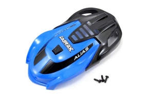 Traxxas Canopy, Alias, blue/ 1.6x5mm BCS (self-tapping) (3)