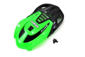 Traxxas Canopy, Alias, green/ 1.6x5mm BCS (self-tapping) (3)