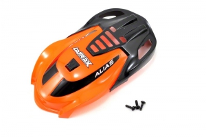 Traxxas Canopy, Alias, orange/ 1.6x5mm BCS (self-tapping) (3)