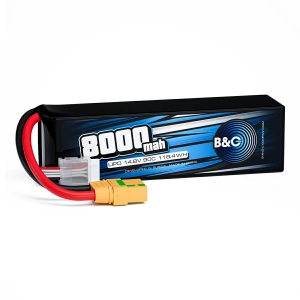 Аккумулятор B&C LiPo 14.8v 8000мАч 90C (4S, Softcase, разъём XT-90)