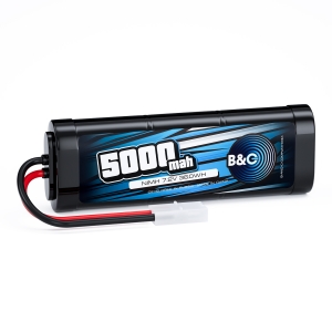 Аккумулятор B&C NiMH 6-Cells 5000 MAH 7.2V, Tamiya