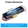 Аккумулятор B&C NiMH 6-Cells 1600 MAH 7.2V, Mini Tamiya
