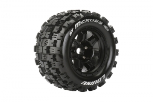 Колеса в сборе Louise Rc ST Mcross для автомоделей MONSTER TRUCK 1/8 HEX 17mm (2шт) L-T3327B
