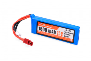 Аккумулятор ZD Racing Li-Po 7.4v 1500 mАh 15c 2s для машин ZD Racing 1/16, 1/14 ZD-7.4V-1500MAH