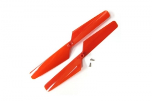 Traxxas Rotor blade set, red (2)/ 1.6x5mm BCS (2)