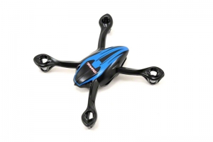 Traxxas Canopy, upper and lower, QR-1, blue/ mounting screws (5)