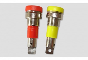 AMASS Разъем D4.0mm gold Nickel plated Binding post 1шт (Red or Yellow)