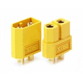 AMASS Разъем XT60 - 3.3mm connector (папа+мама / желтый)