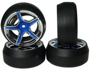 Yeah Racing Колеса дрифт 1/10 - Spec D AX505 вынос +3мм (4шт)