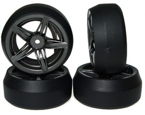 Yeah Racing Колеса дрифт 1/10 - Spec D FS вынос +3мм (4шт)