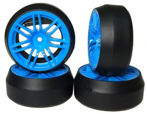 Yeah Racing Колеса дрифт 1/10 - Spec D Type-X вынос +6мм (4шт)