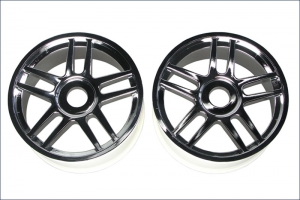 Kyosho Wheel(10-Spoke/Silver Platinge/2Pcs)