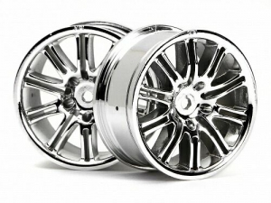 HPI Диски 1/10 - 10 SPOKE MOTOR SPORT 26MM CHROME (2шт)
