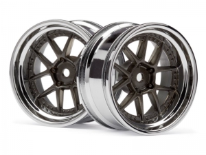 HPI Диски 1/10 - DY-CHAMPION 26мм (CHROME/BRONZE/6мм/2шт)