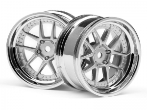 HPI Диски 1/10 - DY-CHAMPION 26мм (CHROME/SILVER/6мм/2шт)