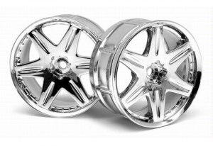 HPI Диски 1/10 - LP29 WORK LS406 CHROME (2шт)