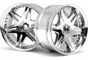 HPI Диски 1/10 - LP35 WORK LS406 CHROME (2шт)