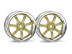 HPI Диски 1/10 - RAYS GRAM LIGHTS 57S-PRO (GOLD/CHROME вынос 3мм) 2шт