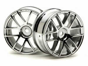 HPI Диски 1/10 - SPLIT 6 / 26MM / CHROME (2шт)