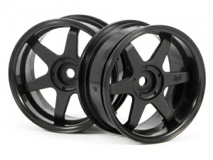 HPI Диски 1/10 - TE37 26MM BLACK (6MM OFFSET) 2шт