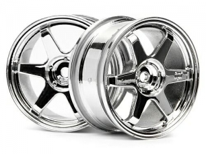 HPI Диски 1/10 - TE37 26MM CHROME (0MM OFFSET) 2шт
