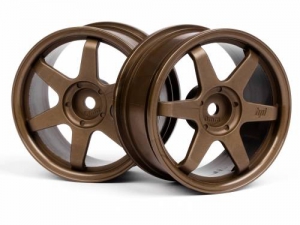 HPI Диски 1/10 - TE37 26мм BRONZE (0мм OFFSET)