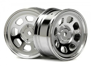 HPI Диски 1/10 STOCK CAR 26MM CHROME (вынос 1MM ) 2шт