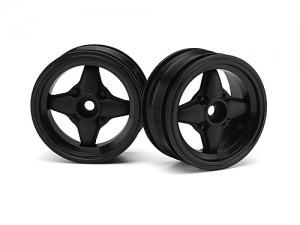 HPI Диски 1/10 мини - MX60 4 SPOKE BLACK (вынос 0mm/ 2шт)
