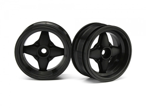 HPI Диски 1/10 мини - MX60 4 SPOKE BLACK (вынос 3mm/ 2шт)
