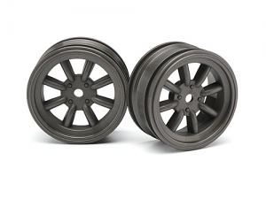 HPI Диски 1/10 мини - MX60 8 SPOKE (GUNMETAL/ вынос 0mm) 2шт
