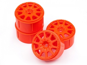 HPI Диски 1/18 - MICRO RALLY WHEEL 17мм ORANGE (4шт)