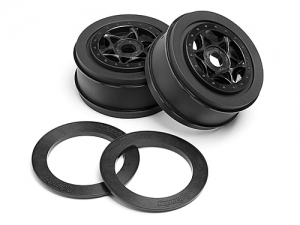 HPI Диски SC 1/8 - AH-64 BLACK (42x83mm/2шт) hex17mm