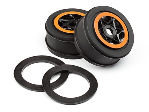 HPI Диски SC 1/8 - AH-64 BLACK/ORANGE (42x83mm) 2шт / Apache C1/SC