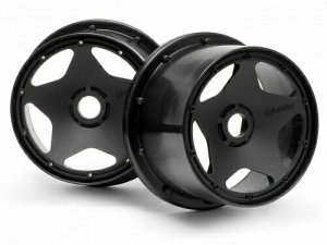 HPI Диски багги 1/5 - задние SUPER STAR BLACK (120X75MM) 2шт