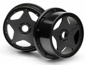 HPI Диски багги 1/5 - перед. SUPER STAR BLACK (120X60MM/2шт)