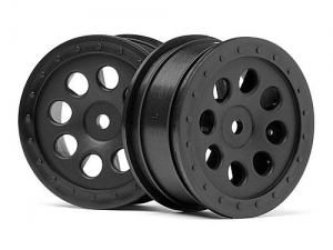 HPI Диски колес ST-8 (BLACK / 0mm OFFSET/2шт)