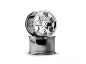 HPI Диски колесные трак 1/8 - WARLOCK CHROME (83x56MM/2шт) HEX17мм