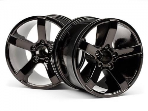 HPI Диски трак 1/10 - Bullet MT Black Chrome (2шт)