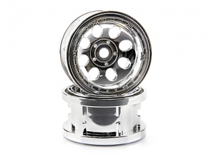 HPI Диски трак 1/10 - ROCK 8 BEAD LOCK CHROME (55x36mm/2шт)
