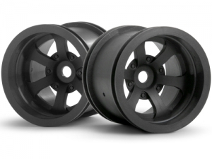 HPI Диски трак 1/10 - SCORCH 6-SPOKE GUN METAL (55x50mm) 2шт