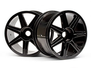 HPI Диски трак 1/8 - 7 Спиц Black Chrome (2шт/ hex17mm ) Trophy Truggy