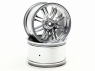 HPI Диски трак 1/8 - 8 SPOKE SATIN CHROME (83X56MM/ HEX14) 2шт